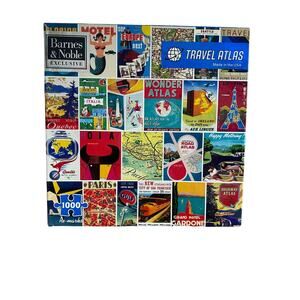 Jigsaw Puzzle TRAVEL ATLAS - REMARKS - 1000 PIECES - 19" x 27"- TRAVEL POSTERS
